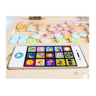 Ξύλινο Εκπαιδευτικό Παιδικό Μαγνητικό Laptop με Αξεσουάρ Χρώματος Κ... Ξύλινο Εκπαιδευτικό Παιδικό Μαγνητικό Laptop με Αξεσουάρ Χρώματος Κ...