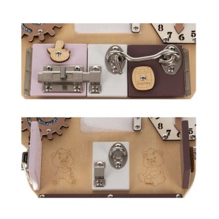 Ξύλινο Εκπαιδευτικό Παιχνίδι Αρκούδα 14 σε 1 39 x 29.7 x 9 cm Kruzz...