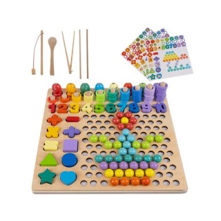 Ξύλινο Εκπαιδευτικό Παιχνίδι με Χρωματιστές Σφαίρες Αριθμητικά Σύμβ... Ξύλινο Εκπαιδευτικό Παιχνίδι με Χρωματιστές Σφαίρες Αριθμητικά Σύμβ...