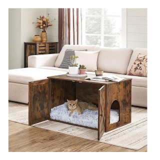 Ξύλινο Έπιπλο για Τουαλέτα Γάτας 80 x 53 x 49.2 cm Χρώματος Σκούρο ... Ξύλινο Έπιπλο για Τουαλέτα Γάτας 80 x 53 x 49.2 cm Χρώματος Σκούρο ...