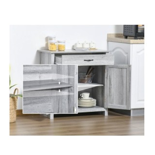 Ξύλινο Έπιπλο με 1 Ντουλάπι και 1 Συρτάρι 80 x 39.7 x 80 cm HOMCOM ... Ξύλινο Έπιπλο με 1 Ντουλάπι και 1 Συρτάρι 80 x 39.7 x 80 cm HOMCOM ...