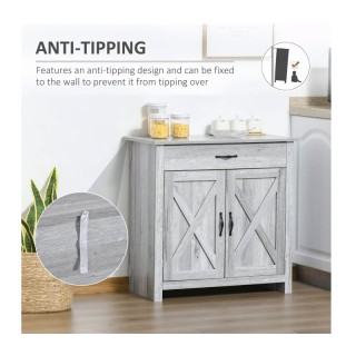 Ξύλινο Έπιπλο με 1 Ντουλάπι και 1 Συρτάρι 80 x 39.7 x 80 cm HOMCOM ... Ξύλινο Έπιπλο με 1 Ντουλάπι και 1 Συρτάρι 80 x 39.7 x 80 cm HOMCOM ...