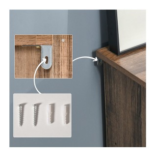 Ξύλινο Έπιπλο με 1 Ντουλάπι και 3 Ράφια 80 x 35 x 82 cm HOMCOM 837-... Ξύλινο Έπιπλο με 1 Ντουλάπι και 3 Ράφια 80 x 35 x 82 cm HOMCOM 837-...