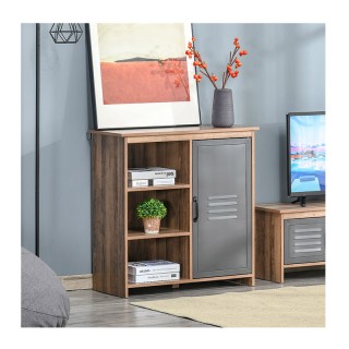 Ξύλινο Έπιπλο με 1 Ντουλάπι και 3 Ράφια 80 x 35 x 82 cm HOMCOM 837-... Ξύλινο Έπιπλο με 1 Ντουλάπι και 3 Ράφια 80 x 35 x 82 cm HOMCOM 837-...