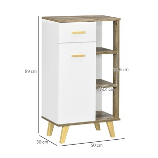 Ξύλινο Έπιπλο Μπάνιου 50 x 30 x 89 cm Kleankin 834-398