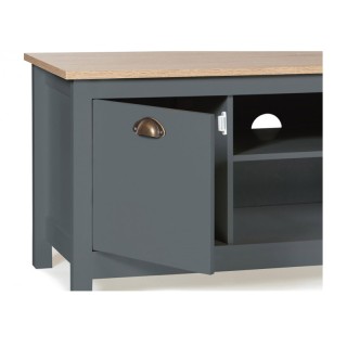 Ξύλινο Έπιπλο Τηλεόρασης 113 x 40 x 47 cm Χρώματος Γκρι Ninon Idomy... Ξύλινο Έπιπλο Τηλεόρασης 113 x 40 x 47 cm Χρώματος Γκρι Ninon Idomy...