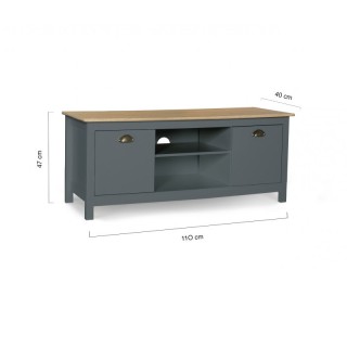 Ξύλινο Έπιπλο Τηλεόρασης 113 x 40 x 47 cm Χρώματος Γκρι Ninon Idomy... Ξύλινο Έπιπλο Τηλεόρασης 113 x 40 x 47 cm Χρώματος Γκρι Ninon Idomy...