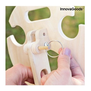 Ξύλινο Φορητό Πτυσσόμενο Τραπέζι Κρασιού Εξωτερικού Χώρου Winnek In...