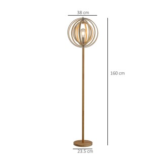 Ξύλινο Φωτιστικό Δαπέδου 40 W HOMCOM B31-168 Ξύλινο Φωτιστικό Δαπέδου 40 W HOMCOM B31-168