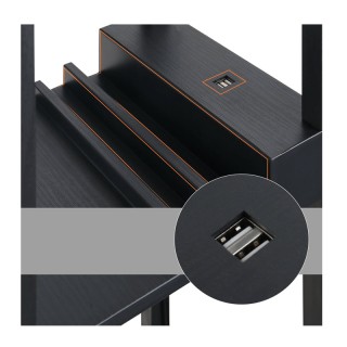 Ξύλινο Φωτιστικό Δαπέδου με 3 Ράφια και 2 Θύρες USB E27 40 W HOMCOM... Ξύλινο Φωτιστικό Δαπέδου με 3 Ράφια και 2 Θύρες USB E27 40 W HOMCOM...