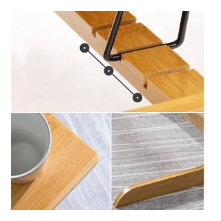 Ξύλινο Γραφείο για Laptop από Μπαμπού 60 x 35 x 67 cm Bakaji 02814188 Ξύλινο Γραφείο για Laptop από Μπαμπού 60 x 35 x 67 cm Bakaji 02814188