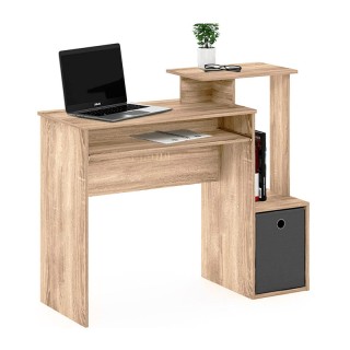 Ξύλινο Γραφείο Υπολογιστή με Υφασμάτινο Καλάθι 100 x 40 x 86.6 cm Χ... Ξύλινο Γραφείο Υπολογιστή με Υφασμάτινο Καλάθι 100 x 40 x 86.6 cm Χ...