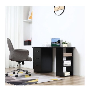 Ξύλινο Γραφείο με 3 Συρτάρια και 3 Ράφια 120 x 49 x 72 cm HOMCOM 83... Ξύλινο Γραφείο με 3 Συρτάρια και 3 Ράφια 120 x 49 x 72 cm HOMCOM 83...