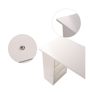 Ξύλινο Γραφείο με 3 Συρτάρια και 3 Ράφια 120 x 49 x 72 cm HOMCOM 92... Ξύλινο Γραφείο με 3 Συρτάρια και 3 Ράφια 120 x 49 x 72 cm HOMCOM 92...