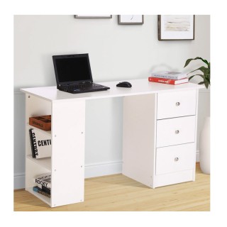 Ξύλινο Γραφείο με 3 Συρτάρια και 3 Ράφια 120 x 49 x 72 cm HOMCOM 92... Ξύλινο Γραφείο με 3 Συρτάρια και 3 Ράφια 120 x 49 x 72 cm HOMCOM 92...