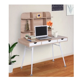 Ξύλινο Γραφείο με Βιβλιοθήκη 120 x 65.5 x 138.5 cm HOMCOM 836-080 Ξύλινο Γραφείο με Βιβλιοθήκη 120 x 65.5 x 138.5 cm HOMCOM 836-080