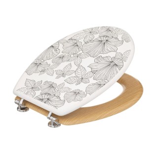 Ξύλινο Καπάκι Λεκάνης 36 x 42,5 x 5,3cm 5Five Simply Smart 174693A