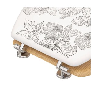 Ξύλινο Καπάκι Λεκάνης 36 x 42,5 x 5,3cm 5Five Simply Smart 174693A