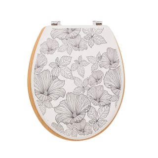 Ξύλινο Καπάκι Λεκάνης 36 x 42,5 x 5,3cm 5Five Simply Smart 174693A