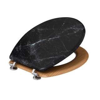 Ξύλινο Καπάκι Λεκάνης με Εφέ Μαρμάρου 36 x 46.5 x 5.3 cm 5Five Simp... Ξύλινο Καπάκι Λεκάνης με Εφέ Μαρμάρου 36 x 46.5 x 5.3 cm 5Five Simp...