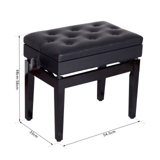 Ξύλινο Κάθισμα Πιάνου με Ρυθμιζόμενο Ύψος και Αποθηκευτικό Χώρο 54.... Ξύλινο Κάθισμα Πιάνου με Ρυθμιζόμενο Ύψος και Αποθηκευτικό Χώρο 54....