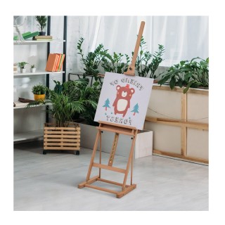 Ξύλινο Καβαλέτο Ζωγραφικής με Ρυθμιζόμενο Ύψος 53 x 50.5 x 171-230 ...