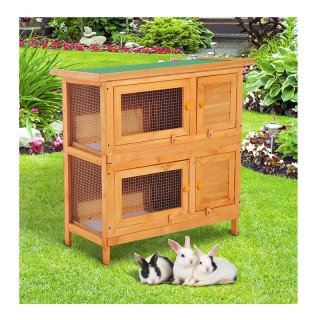 Ξύλινο Κλουβί Εξωτερικού Χώρου για Κατοικίδια 90 x 45 x 90 cm PawHu...