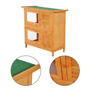 Ξύλινο Κλουβί Εξωτερικού Χώρου για Κατοικίδια 90 x 45 x 90 cm PawHu...