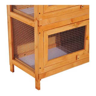 Ξύλινο Κλουβί Εξωτερικού Χώρου για Κατοικίδια 90 x 45 x 90 cm PawHu...