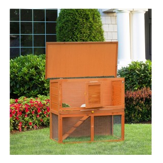 Ξύλινο Κλουβί Εξωτερικού Χώρου για Κατοικίδια 90 x 45 x 80 cm PawHu... Ξύλινο Κλουβί Εξωτερικού Χώρου για Κατοικίδια 90 x 45 x 80 cm PawHu...