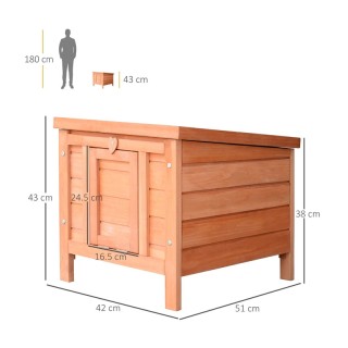 Ξύλινο Κλουβί Εξωτερικού Χώρου - Σπίτι Μικρών Ζώων 51 x 42 x 43 cm ... Ξύλινο Κλουβί Εξωτερικού Χώρου - Σπίτι Μικρών Ζώων 51 x 42 x 43 cm ...