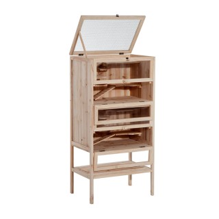 Ξύλινο Κλουβί Τρωκτικών με 4 Επίπεδα 60 x 40 x 120 cm PawHut D51-083 Ξύλινο Κλουβί Τρωκτικών με 4 Επίπεδα 60 x 40 x 120 cm PawHut D51-083