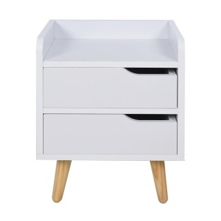 Ξύλινο Κομοδίνο με 2 Συρτάρια 33 x 28 x 42 cm HOMCOM 831-294 Ξύλινο Κομοδίνο με 2 Συρτάρια 33 x 28 x 42 cm HOMCOM 831-294