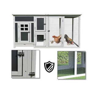 Ξύλινο Κοτέτσι 160 x 75 x 80 cm PawHut D51-104 Ξύλινο Κοτέτσι 160 x 75 x 80 cm PawHut D51-104