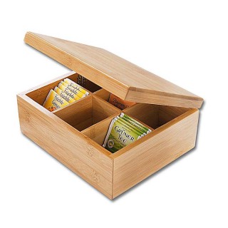 Ξύλινο Κουτί Οργάνωσης Τσαγιών 6 Θέσεων από Μπαμπού 21.8 x 18 x 9 c... Ξύλινο Κουτί Οργάνωσης Τσαγιών 6 Θέσεων από Μπαμπού 21.8 x 18 x 9 c...