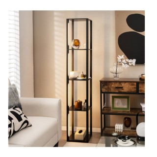 Ξύλινο LED Φωτιστικό Δαπέδου με 4 Ράφια 3000K 24 W Costway EU10063D... Ξύλινο LED Φωτιστικό Δαπέδου με 4 Ράφια 3000K 24 W Costway EU10063D...