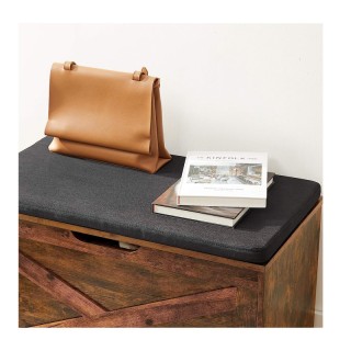 Ξύλινο Μπαούλο Αποθήκευσης με Κάθισμα 76 x 40 x 48 cm VASAGLE LHS05... Ξύλινο Μπαούλο Αποθήκευσης με Κάθισμα 76 x 40 x 48 cm VASAGLE LHS05...