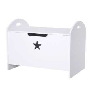 Ξύλινο Παιδικό Μπαούλο Αποθήκευσης Παιχνιδιών 62 x 40 x 46.5 cm HOM... Ξύλινο Παιδικό Μπαούλο Αποθήκευσης Παιχνιδιών 62 x 40 x 46.5 cm HOM...