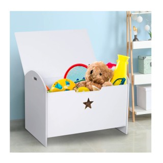 Ξύλινο Παιδικό Μπαούλο Αποθήκευσης Παιχνιδιών 62 x 40 x 46.5 cm HOM...