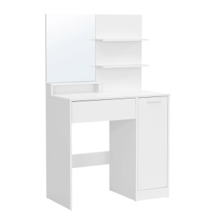 Ξύλινο Μπουντουάρ με Καθρέπτη 80 x 40 x 132 cm VASAGLE RDT119W01