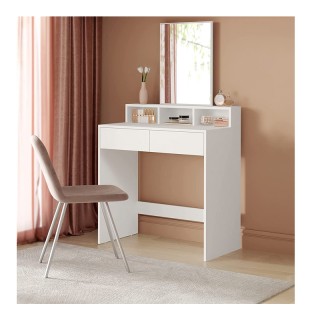 Ξύλινο Μπουντουάρ με Καθρέπτη 80 x 40 x 140 cm VASAGLE RDT113W01