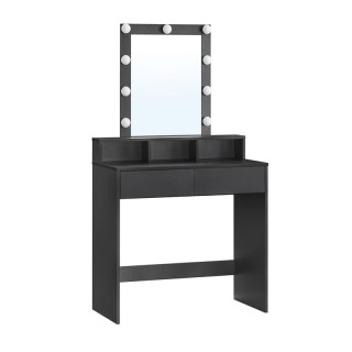 Ξύλινο Μπουντουάρ με Καθρέπτη και Φωτισμό 80 x 40 x 145 cm Χρώματος... Ξύλινο Μπουντουάρ με Καθρέπτη και Φωτισμό 80 x 40 x 145 cm Χρώματος...