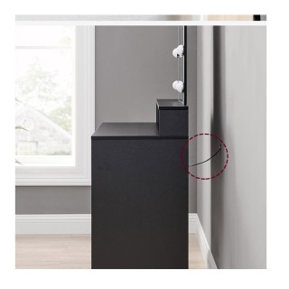 Ξύλινο Μπουντουάρ με Καθρέπτη και Φωτισμό 80 x 40 x 145 cm Χρώματος... Ξύλινο Μπουντουάρ με Καθρέπτη και Φωτισμό 80 x 40 x 145 cm Χρώματος...