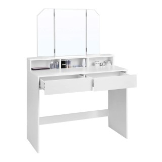 Ξύλινο Μπουντουάρ με Πτυσσόμενο Καθρέπτη 100 x 40 x 142 cm VASAGLE ...