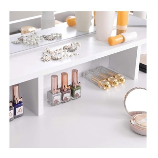 Ξύλινο Μπουντουάρ με Πτυσσόμενο Καθρέπτη 100 x 40 x 142 cm VASAGLE ...