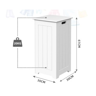Ξύλινο Ντουλάπι Απλύτων 30 x 30 x 61 cm Costway BA7397 Ξύλινο Ντουλάπι Απλύτων 30 x 30 x 61 cm Costway BA7397