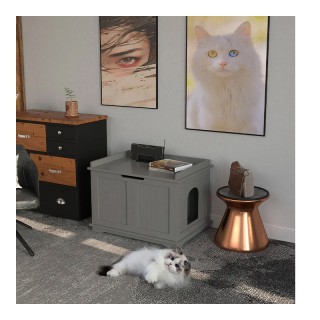 Ξύλινο Ντουλάπι για Αμμολεκάνη Γάτας 72 x 51 x 52 cm Bakaji 02839483 Ξύλινο Ντουλάπι για Αμμολεκάνη Γάτας 72 x 51 x 52 cm Bakaji 02839483
