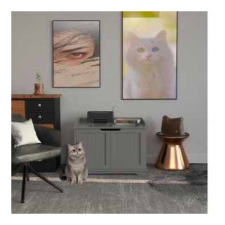 Ξύλινο Ντουλάπι για Αμμολεκάνη Γάτας 72 x 51 x 52 cm Bakaji 02839483 Ξύλινο Ντουλάπι για Αμμολεκάνη Γάτας 72 x 51 x 52 cm Bakaji 02839483