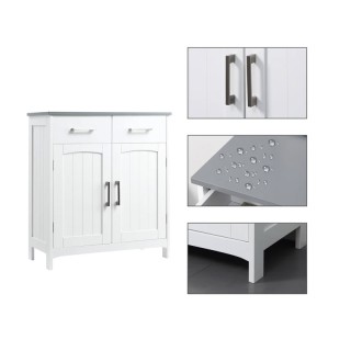 Ξύλινο Ντουλάπι Μπάνιου 68 x 33 x 76 cm Kleankin 834-360 Ξύλινο Ντουλάπι Μπάνιου 68 x 33 x 76 cm Kleankin 834-360