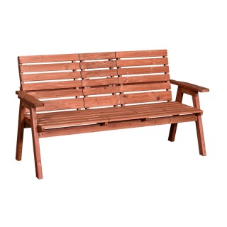 Ξύλινο Παγκάκι Κήπου με Πτυσσόμενο Τραπεζάκι 160 x 70 x 85 cm Outsu...